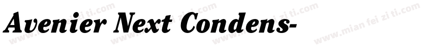 Avenier Next Condens字体转换